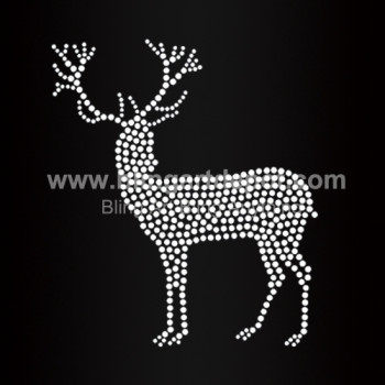 Rhinestone Deer Iron On Heat Transfers